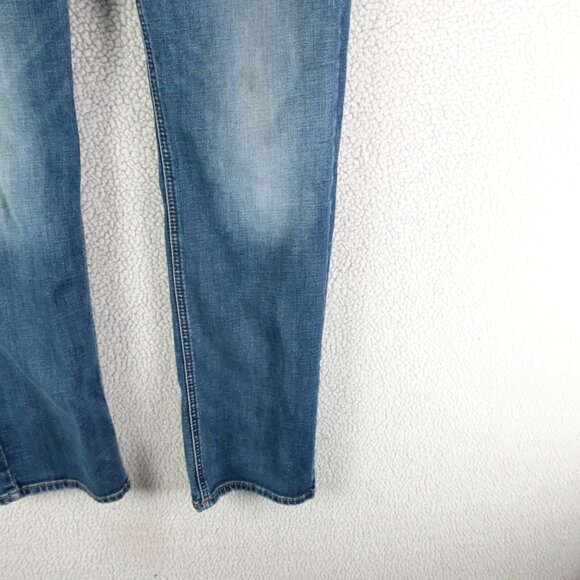 Silver Jeans Mens 30X30 Blue Allan Classic Fit Slim Straight Stone Wash Whiskers - Picture 3 of 13